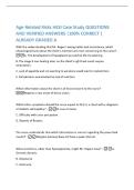 Age-Related Risks HESI Case Study QUESTIONS  AND VERIFIED ANSWERS &vert;100&percnt; CORRECT &vert;  ALREADY GRADED A 