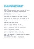 DCF 45 HOURS QUESTIONS AND CORRECT VERIFIED ANSWERS