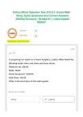 Police Officer Selection Test &lpar;P&period;O&period;S&period;T&period; Exam&rpar; Math Study Guide Questions And Correct Answers &lpar;Verified Answers&rpar; &vert; Graded A&plus; &vert; Latest Update 2026&sol;27 