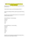 NSE 111 Exam Questions and Verified Correct Answers 2026&sol;2027