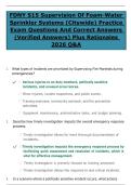 FDNY S15 Supervision Of Foam-Water Sprinkler Systems &lpar;Citywide&rpar; Practice Exam Questions And Correct Answers &lpar;Verified Answers&rpar; Plus Rationales 2026 Q&A