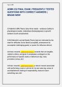 ADMN 232 FINAL EXAM &vert; FREQUENTLY TESTED  QUESTIONS WITH CORRECT ANSWERS &vert;  BRAND NEW&excl; 