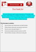 Test Bank for Network Defense and Countermeasures&colon; Principles and Practices &lpar;4th Edition&rpar; &ndash; William Easttom &vert; Chapters 1&ndash;17 &vert; 2026 Study Guide&comma; Verified Questions & Answers