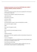 Ambulance operations test one Exam QUESTIONS AND CORRECT  VERIFIED ANSWERS &vert;ALREADY GRADED A&plus;&vert; 