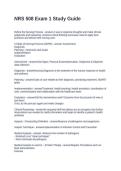 NRS 508 Exam 1 Study Guide Questions and Answers Graded A&plus;