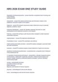 NRS 2026 EXAM ONE STUDY GUIDE QUESTIONS AND ANSWERS 2026