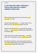 FL GHP EXAM TEST BANK &vert; FREQUENTLY  TESTED QUESTIONS WITH CORRECT  ANSWERS &vert; BRAND NEW&excl;