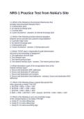 NRS-1 Practice Test from Nokia-s Site&period; Questions and Answers