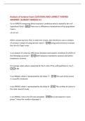 Analysis of Variance Exam QUESTIONS AND CORRECT VERIFIED  ANSWERS &vert;ALREADY GRADED A&plus;&vert; 