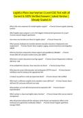 Logistics Plans Journeyman 5 Level CDC Test with all Correct & 100&percnt; Verified Answers &vert;Latest Version &vert;Already Graded A&plus;