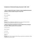Introduction to Professional Nursing&colon; Assessment 1 2026 &ndash; WCU