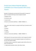 Practice Exam National Pesticide Applicator Certification Core Manual Questions With Correct Answers&period;
