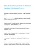 NetSuite SuiteFoundations Exam Prep Exam Questions With Correct Answers