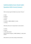 SuiteFoundation Exam Study Guide Questions With Correct Answers