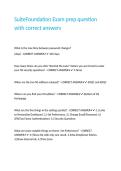 SuiteFoundation Exam prep question with correct answers