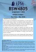 BSW4805 Assignment 1 &lpar;ANSWERS&rpar; 2026 - DISTINCTION GUARANTEED