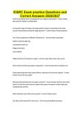 IC&RC Exam practice Questions and Correct Answers 2026&sol;2027