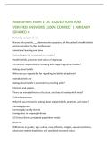 Assessment Exam 1 Ch&period; 5 QUESTIONS AND  VERIFIED ANSWERS &vert;100&percnt; CORRECT &vert; ALREADY  GRADED A 