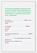 RI Journeyman's Refrigeration License Exams &vert;&vert; Most Recent Exams 2026-2027 