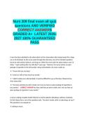 Nurs 209 final exam all quiz questions AND VERIFIED CORRECT ANSWERS GRADED A-M 1005 GUARANTEED PASS LATEST 2026-2027&period;