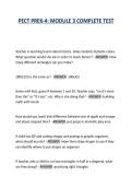 PECT PREK-4 LATEST COMPLETE TEST WITH CORRECT  ANSWERS 
