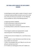 PECT PREK-4 LATEST COMPLETE TEST WITH CORRECT  ANSWERS 