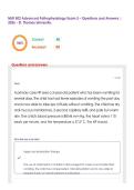 NUR 502 Advanced Pathophysiology Exam 5 &ndash; Questions and Answers &vert; 2026 - St&period; Thomas University&period;
