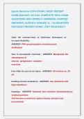 Sports Medicine EOPA EXAM &vert;&vert; MOST RECENT              EXAM 2026-2027 ACTUAL COMPLETE REAL EXAM  QUESTIONS AND CORRECT ANSWERS &lpar;VERIFIED  ANSWERS&rpar; ALREADY GRADED A&plus; &vert; GUARANTEED  SUCCESS&excl;&excl; NEWEST EXAM &vert; JUST RELEASED&excl;&excl;