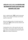 LOCAL 94 -S-12&comma; S-13&comma; S-14 REVIEW AND  INFORMATION EXAM QUESTIONS AND  ANSWERS 2025-2026