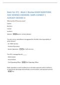 Basic For ATC - Block 1 Review EXAM QUESTIONS  AND VERIFIED ANSWERS &vert;100&percnt; CORRECT &vert;  ALREADY GRADED A 