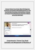 i-Human Clinical Case Study&colon; Week &num;8 Diagnostic  Evaluation and Evidence-Based Management of a 45 Year-Old Male Presenting with Shortness of Breath  and Suspected Cardiopulmonary Disorders &lpar;Walden  University 2026-2027&rpar;