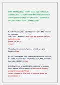 TTEC EXAM &vert;&vert; MOST RECENT  EXAM 2026-2027 ACTUAL  COMPLETE REAL EXAM QUESTIONS AND CORRECT ANSWERS  &lpar;VERIFIED ANSWERS&rpar; ALREADY GRADED A&plus; &vert; GUARANTEED  SUCCESS&excl;&excl; NEWEST EXAM &vert; JUST RELEASED&excl;&excl;