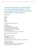 Aviation Safety&comma; Regulations&comma; and Flight Planning&colon;  Key Concepts and Checklists &lpar;Stage 1&comma; 2 &comma;3 Oral  check&rpar; EXAM QUESTIONS AND VERIFIED ANSWERS  &vert;100&percnt; CORRECT &vert; ALREADY GRADED A 