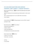 AVI 140 EXAM QUESTIONS AND VERIFIED  ANSWERS &vert;100&percnt; CORRECT &vert; ALREADY GRADED A 