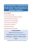 GA Jurisprudence Comprehensive Study Guide &plus; Exam Questions & Solutions Graded A&plus;
