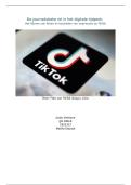 Praktijkgericht Onderzoek Litratuurverslag voorbeeld &vert; Nepnieuws op TikTok