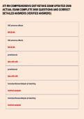 ATI RN COMPREHENSIVE EXIT RETAKE EXAM UPDATED 2026  ACTUAL EXAM COMPLETE 3650 QUESTIONS AND CORRECT  DETAILED ANSWERS &lpar;VERIFIED ANSWERS&rpar;