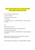  CHEM 1010 MID TERM STUDY SET EXAM QUESTIONS WITH CORRECT ANSWERS 2025-2026