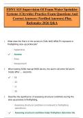 FDNY S15 Supervision Of Foam-Water Sprinkler Systems &lpar;Citywide&rpar; Practice Exam Questions And Correct Answers &lpar;Verified Answers&rpar; Plus Rationales 2026 Q&A