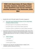 FDNY S15 Supervision Of Foam-Water Sprinkler Systems &lpar;Citywide&rpar; Practice Exam Questions And Correct Answers &lpar;Verified Answers&rpar; Plus Rationales 2026 Q&A