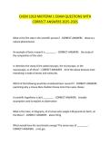 CHEM 1010 MIDTERM 1 EXAM QUESTIONS WITH CORRECT ANSWERS 2025-2026