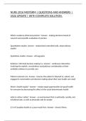 NURS 2016 MIDTERM &vert; QUESTIONS AND ANSWERS &vert; 2026 UPDATE &vert; WITH COMPLETE SOLUTION&period;