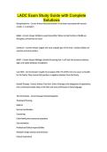 LADC Exam Study Guide with Complete Solutions