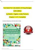 Test Bank for Calculation of Drug Dosages 12th Edition by Ogden & Fluharty &ndash; Step-by-Step Questions for Exam Prep