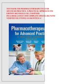 Test Bank for Pharmacotherapeutics for Advanced Practice &ndash; Complete Questions for Exam Prep and Clinical Review
