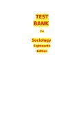 Test Bank for Sociology 18th Edition by John J&period; Macionis &ndash; Complete Questions for Exam Prep and Chapter Review