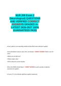 NUR 209 Exam 2 &lpar;Neurological&rpar; QUESTIONS AND VERIFIED CORRECT ANSWERS GRADED A&plus; 1005 GUARANTEED PASS LATEST 2026-2027&period;docx
