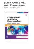 Test Bank for Introduction to Clinical Pharmacology 11th Edition by Visovsky &ndash; Full Questions for Efficient Exam Prep