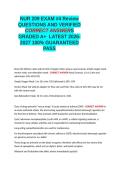 NUR 209 Exam -4 review EXAM QUESTIONS AND VERIFIED CORRECT ANSWERS GRADED A&plus; 1005 GUARANTEED PASS LATEST 2026-2027&period;docx