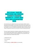 NUR 209 EXAM &num;4 Review&semi;Nurs 209 final exam all quiz &semi;Unit 2 Exam - NUR 209 QUESTIONS AND VERIFIED CORRECT ANSWERS GRADED A&plus; 1005 GUARANTEED PASS LATEST 2026-2027&period;docx